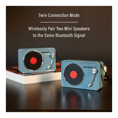 Tourmaline Blue Portable Vintage Style Bluetooth Speaker