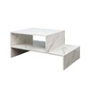 NicBex Coffee Table with Unique Architectural Shape,End Table with Open Storage,Modern Sleek Side Table,Center Table for Living Room,Office - 2 of 4