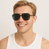 Anna-Kaci Men's Fashion Two Tone Box Polarized Sunglasses UV400 Protection - 3 of 4