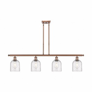 Bella - 4 Light Stem Hung Island In Industrial Style-10 Inches Tall and 48 Inches Wide - 1 of 1