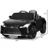 Infans 12V Kids Ride on Car Lexus LC500 Licensed Remote Electric Vehicle Black - 2 of 4