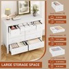 10 Drawer Dresser for Bedroom, 47"W Wooden Chest of Drawers, Clothes Storage Organizer, Dresser TV Stand for Living Room Hallway Bedroom - 3 of 4