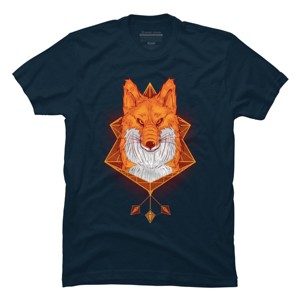 Men's Design By Humans Firefox Stare By sayahelmi T-Shirt - 1 of 4