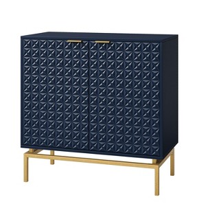 VolkardÊ Mid-century Storage Cabinet 32"Tall+2-Door Accent Cabinet with Metal Hardware  |KARAT HOME - 1 of 4