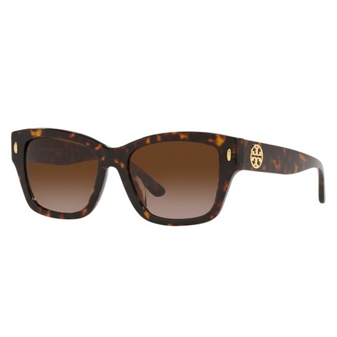 Tory Burch Classic Ty 7167u 172813 Womens Rectangle Sunglasses Dark ...