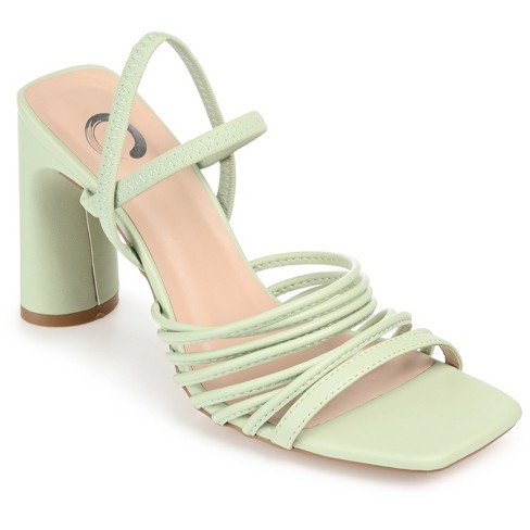 Sage green block outlet heels