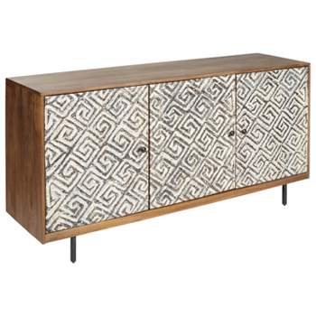 Kerrings Accent Cabinet Brown/Black/White - Signature Design by Ashley
