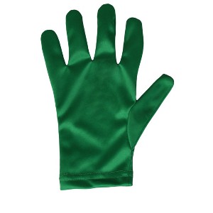 HalloweenCostumes.com   Kid's Green Gloves, Green - 1 of 1