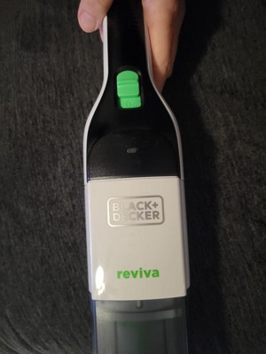 BLACK+DECKER Aspiradora de mano inalámbrica 8V MAX reviva, recipiente  transparente (REVHV8J40)