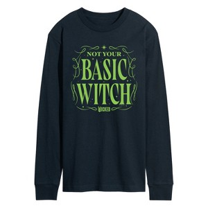 Men's - Wicked - Not Your Basic Witch Long Sleeve Graphic T-Shirt - 1 of 3