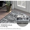 coucheta Multi-size Washable Vintage Area Rug for Living Room, Retro Floral Oriental Non Slip Low Pile Thin Foldable Carpet, for Bedroom, Dining Room - 3 of 4