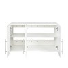 TopComfy Decorative Storage Cabinets Modular Wine Bar Cabinet Buffet Cabinet With Hutch Furniture For Dining Room, White, 15.75"*35.43"*19.69" - 3 of 4