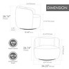 34.25"W Upholstered Corduroy 360° Swivel Barrel Accent Chair with Pillow, Comfortable Circular Armchair for Living Room - ModernLuxe - 3 of 4