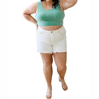 Women's Get On My Level Cropped Cami - White Birch