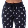 Marvel Women's Avengers Silver Foil Logo 2 Piece Jogger Pajama Set Black - 3 of 4