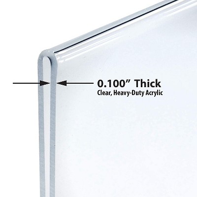 Clear Acrylic Vertical Desktop Sign Holder 11" x 14"