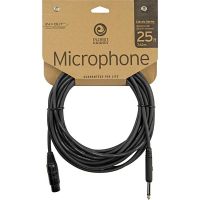 D'Addario Planet Waves Classic Series XLR Female to 1/4" Mic Cable 25 ft.