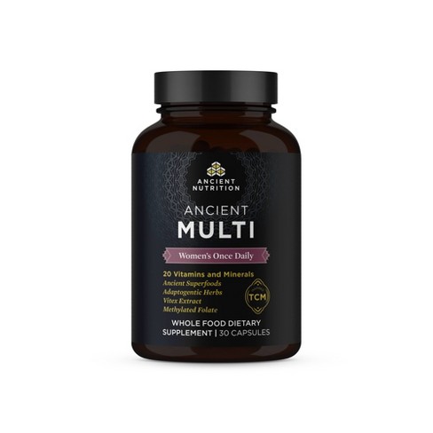 Ancient Nutrition Ancient Multi's Women's Once Daily Capsule - 30ct : Target