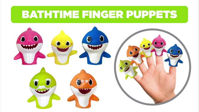 Pinkfong Baby Shark Bath Finger Puppets, 2 of 19, play video