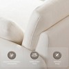 Whisen Modern Oversized Chenille Colorblock Single Sofa Chair, Wide and Deep Couch Lounge with Pillows - 4 of 4