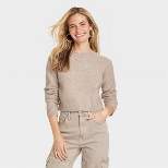 Women's Crew Neck Cashmere-Like Pullover Sweater - Universal Thread™