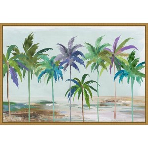 23" x 16" Tropical Dream by Asia Jensen Framed Canvas Wall Art - Amanti Art: Hand-Stretched, Sawtooth Back, Lithograph - 1 of 4