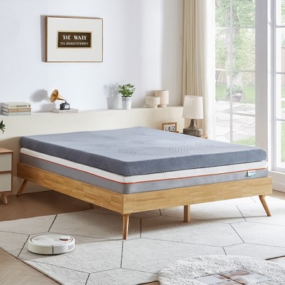 VECELO 2/4" Gel Infused Memory Foam Mattress Topper Twin/Full/Queen/King/California King Size Medium Firm Memory Foam Mattress with Washable Cover