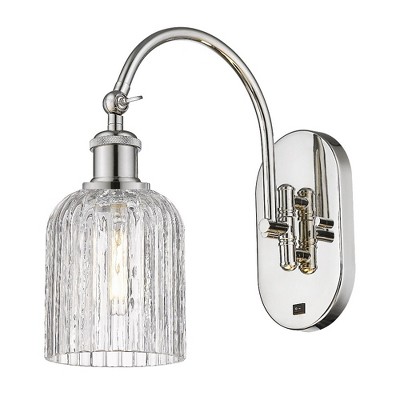 Bridal Veil - 1 Light Arm Swivels Side to Side Wall Sconce In Art Deco Style-12.5 Inches Tall and 5 Inches Wide