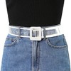 Allegra K Womens Clear Waist Belt Plus Size Skinny Belts for Jeans Dresses - 4 of 4