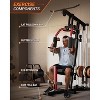Home Gym Machine with Leg Press & Pulley System, Exercise Equipment for Full Body Strength Training, Fits Weight Plates(No Include) - 2 of 4