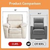 AMERLIFE Oversized Power Lift Recliner Chairs for Adults, Electric Lazy Boy Recliners for Elderly with Side Pocket, Beige - 3 of 4