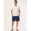 Lars Amadeus Men's Solid Color Drawstring Lightweight Swimwear Beach Board Shorts 2 Packs - 3 of 4