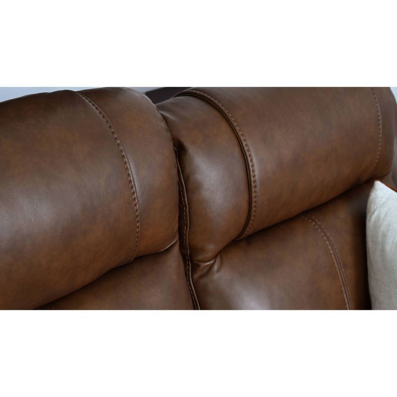 Gilbert Leather Manual Reclining Sofa Brown - Abbyson Living, 5 of 11