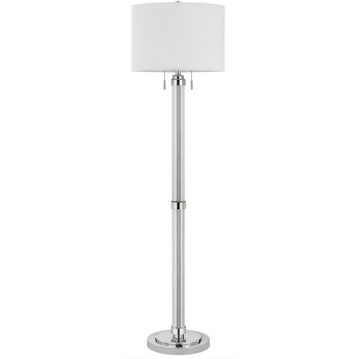 Cal Lighting 60W X 2 Montilla Metal/Acrylic Floor Lamp With Fabric Shade