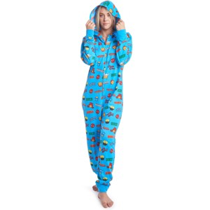 Marvel Avengers Fleece Zip Up Cosplay Pajama Coverall - 1 of 4