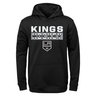 NHL Los Angeles Kings Girls' Long Sleeve Poly Fleece Hooded Sweatshirt - XS