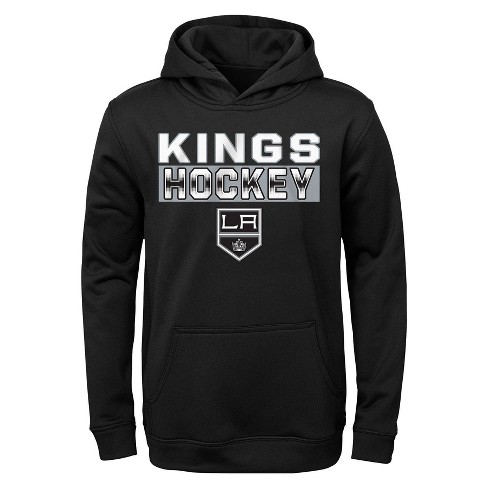 La Kings Hoodie Jacket NHL Black Size Medium Hockey Purple Lee Sport 