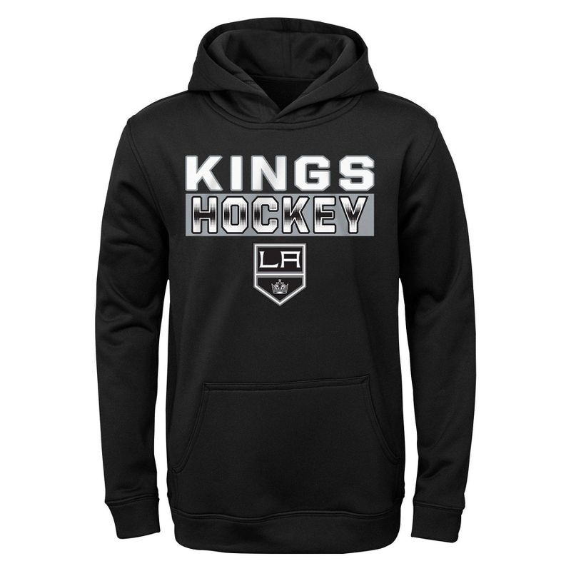 NHL Los Angeles Kings Boys&#39; Poly Fleece Hooded Sweatshirt, 1 of 2