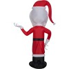 Gemmy Christmas Inflatable Jack Skellington as Sandy Claws, 4 ft Tall, Multi - 3 of 4