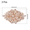Unique Bargains Sparkling Elegant Handmade Sewing Crystal Rhinestone Appliques - 2 of 4