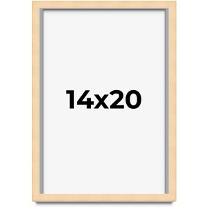 PosterPalooza | Classic Modern Yellow Picture Frame - UV Acrylic, Foam Board Backing, Hanging Hardware - 1 of 4
