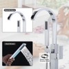 WOWOW Waterfall Single-Handle Freestanding Tub Faucet with Handshower, Floor Mounted Tub Filler Faucet - 2 of 4