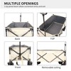JUJABU Folding Heavy-Duty Outdoor Cart with Adjustable Handle and Cup Holders for Beach, Camping, Garden - 4 of 4