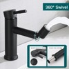 Chery Life Silver Single Handle Bathroom Sink Faucet with 360° Rotating Aerator - 4 of 4