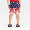 Toddler Boys' 4th of July American Flag Swim Shorts - Cat & Jack™ Red/White/Blue - 2 of 3