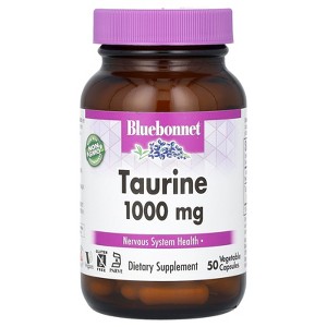 Bluebonnet Nutrition Taurine, 1,000 mg, 50 Vegetable Capsules - 1 of 4