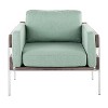 NicBex Polyester Accent Chair,Upholstered Living Room Chairs with Mid-Height Back and Wood Panel,Modern Armchair,Accent Chairs for Living Room - 2 of 4
