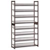 8-Tier Metal Shoe Rack, Adjustable Shelves Hold 32-40 Pairs, Set of 2 Stackable Shoe Organizers - 2 of 4