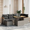 vidaXL Garden Sofa Set Grey - 2 of 4