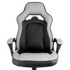 Elama High Back Adjustable Faux Leather Office Chair in Gray and Black - 4 of 4